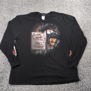 Harley Davidson Shirt Men 2XL XXL Black ATS Paris Bastille France Long Sleeve